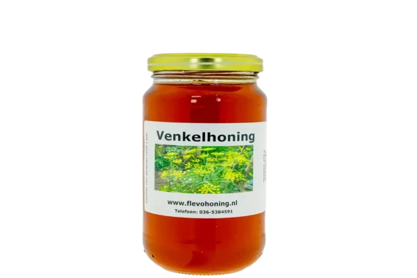 450 gram venkelhoning online te koop van Imkerij Flevohoning