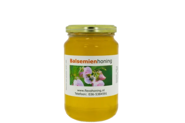 450 gram balsemienhoning online te koop van Imkerij Flevohoning