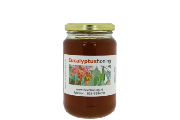 450 gram eucalyptushoning online te koop van Imkerij Flevohoning