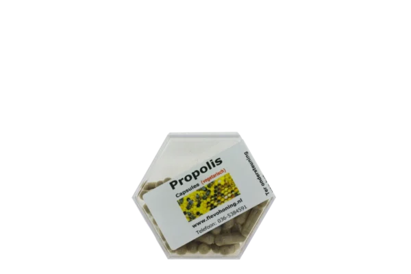 Propolis capsules vegetarisch van Imkerij Flevohoning
