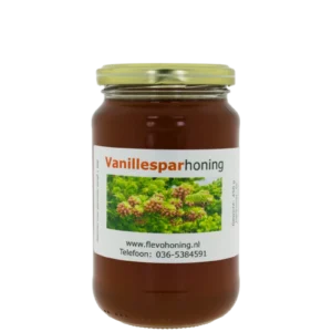 450 gram vanillesparhoning online te koop van Imkerij Flevohoning
