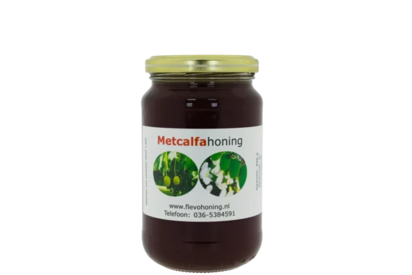 450 gram metcalfahoning online te koop van Imkerij Flevohoning