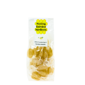 Honingbonbons met gember smaak online te koop van Imkerij Flevohoning